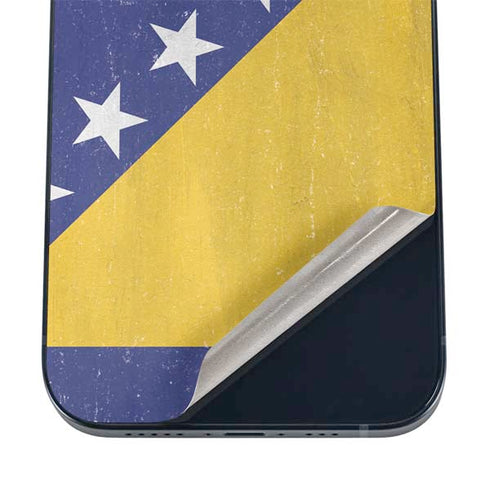 Bosnia and Herzegovina Flag Distressed iPhone 16 Skin